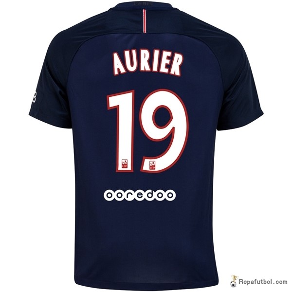 Camiseta Paris Saint Germain Replica Primera Ropa Aurier 2016/17 Azul